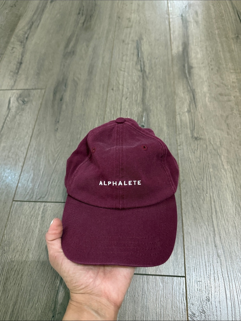 Alphalete hat burgundy